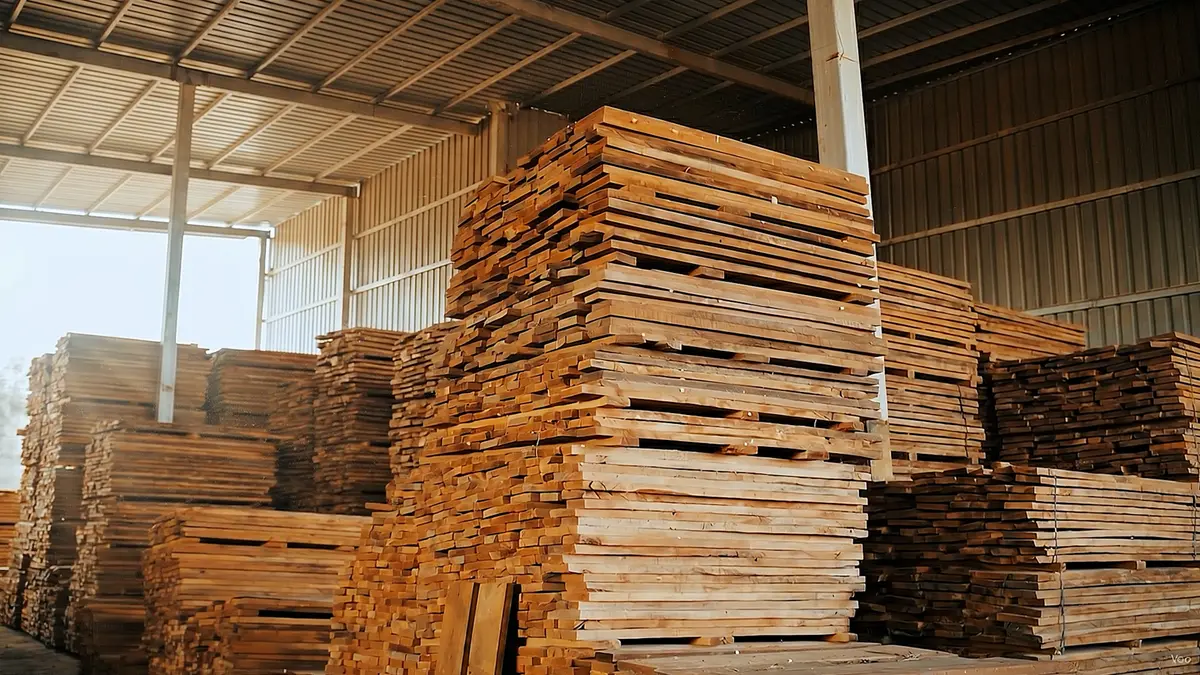Timber Storage & Stock Yards at RK Wood Industries factory, Jodhpur